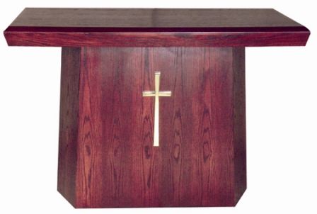 Church Altar 6ft Wide Optional Cross